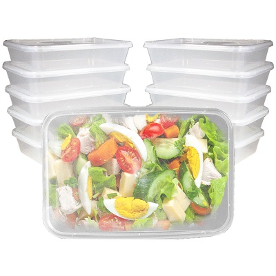 25 x 500ml Microwave Containers With Lids - Food Takeaway Etc